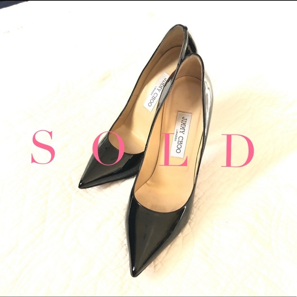 Black Patent Leather Stiletto: Anouk